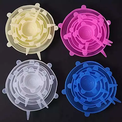 Reusable Stretchable Silicone Food Covers – Freshness Made Easy