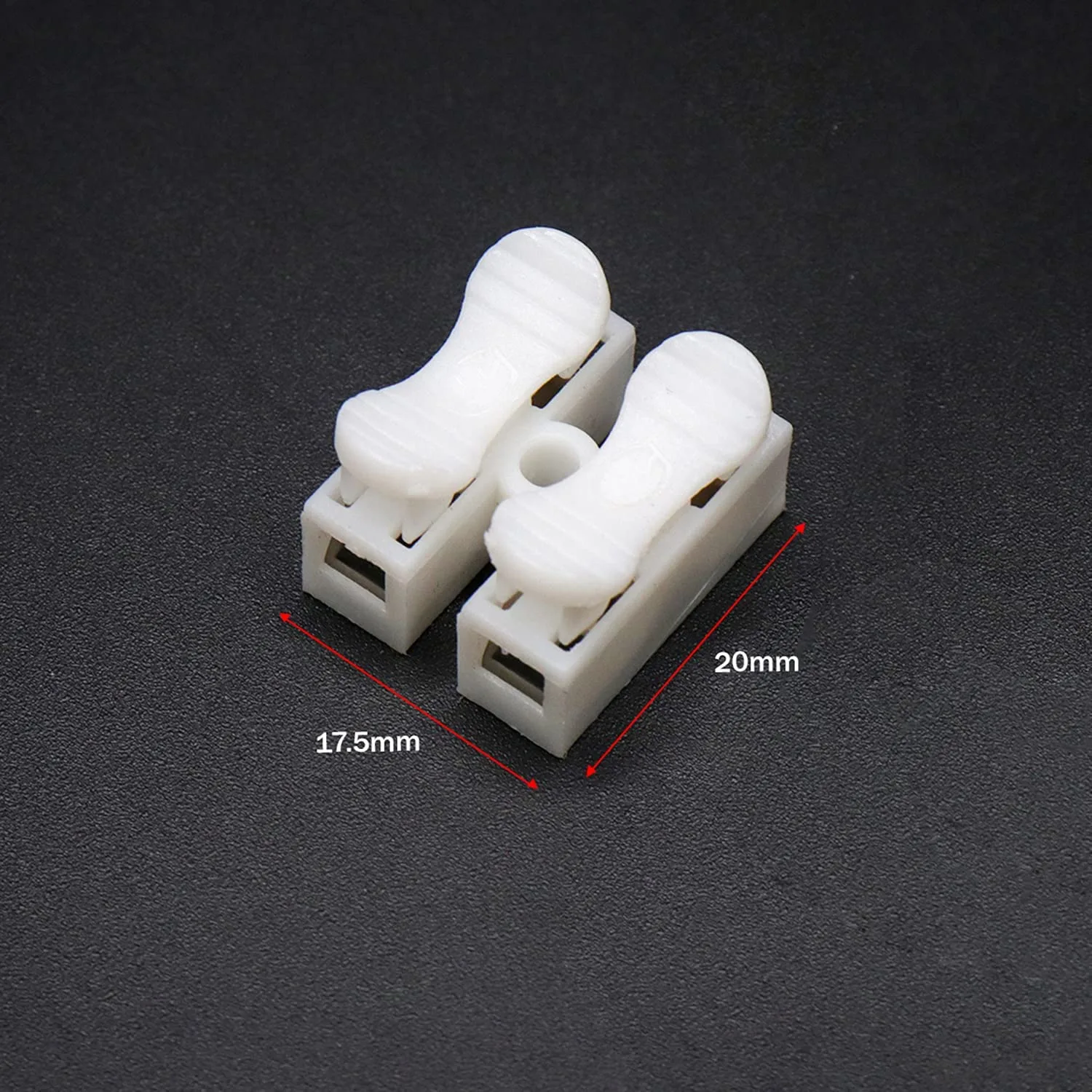 2-Way Quick Push Type Lock Electric Wire Connectors for Cable Terminals, Screwless Quick Electrical Connector (10pieces)