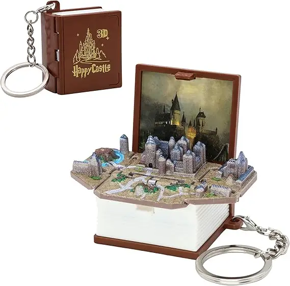 3D Mini Book Keychain