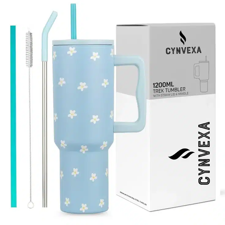1200ml Floral Insulated Travel Tumbler