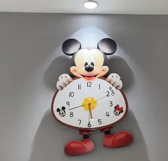 Cute Mickey Mouse Wall Clock for Home & Kids Room