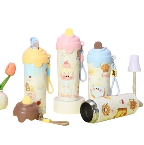 Cute Cartoon Insulated Water Bottle