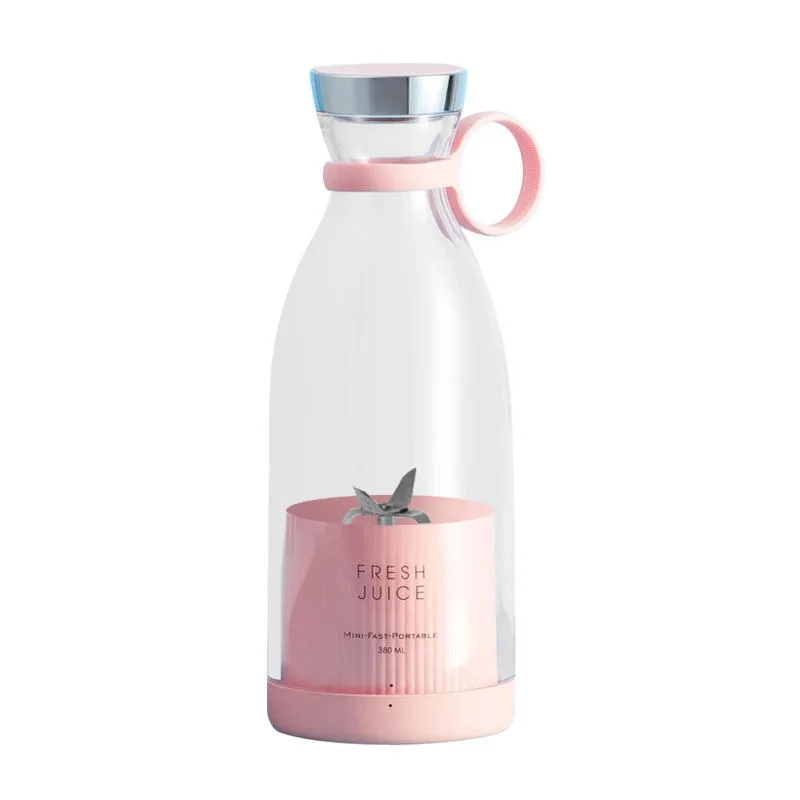 Portable USB Rechargeable Mini Juicer Bottle for Fresh Juice & Smoothies