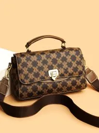 Printed Top Handle Sling Bag
