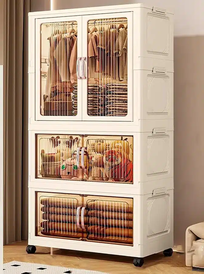 Storage Organizer with Plastic 8 Hanger, Spacious Co