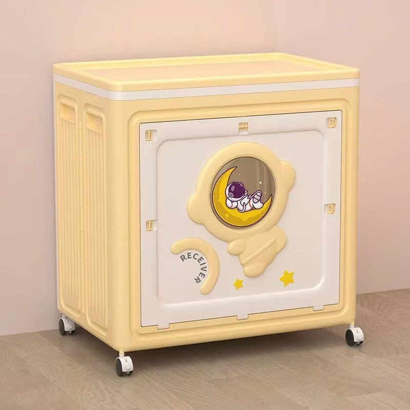 Foldable Kids Storage Box with Wheels