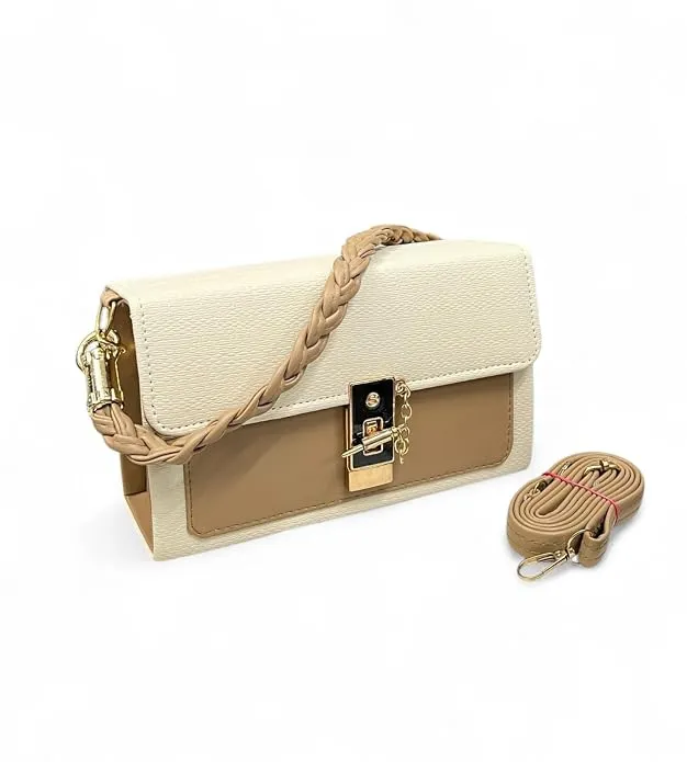 Color Block Chain Shoulder Bag