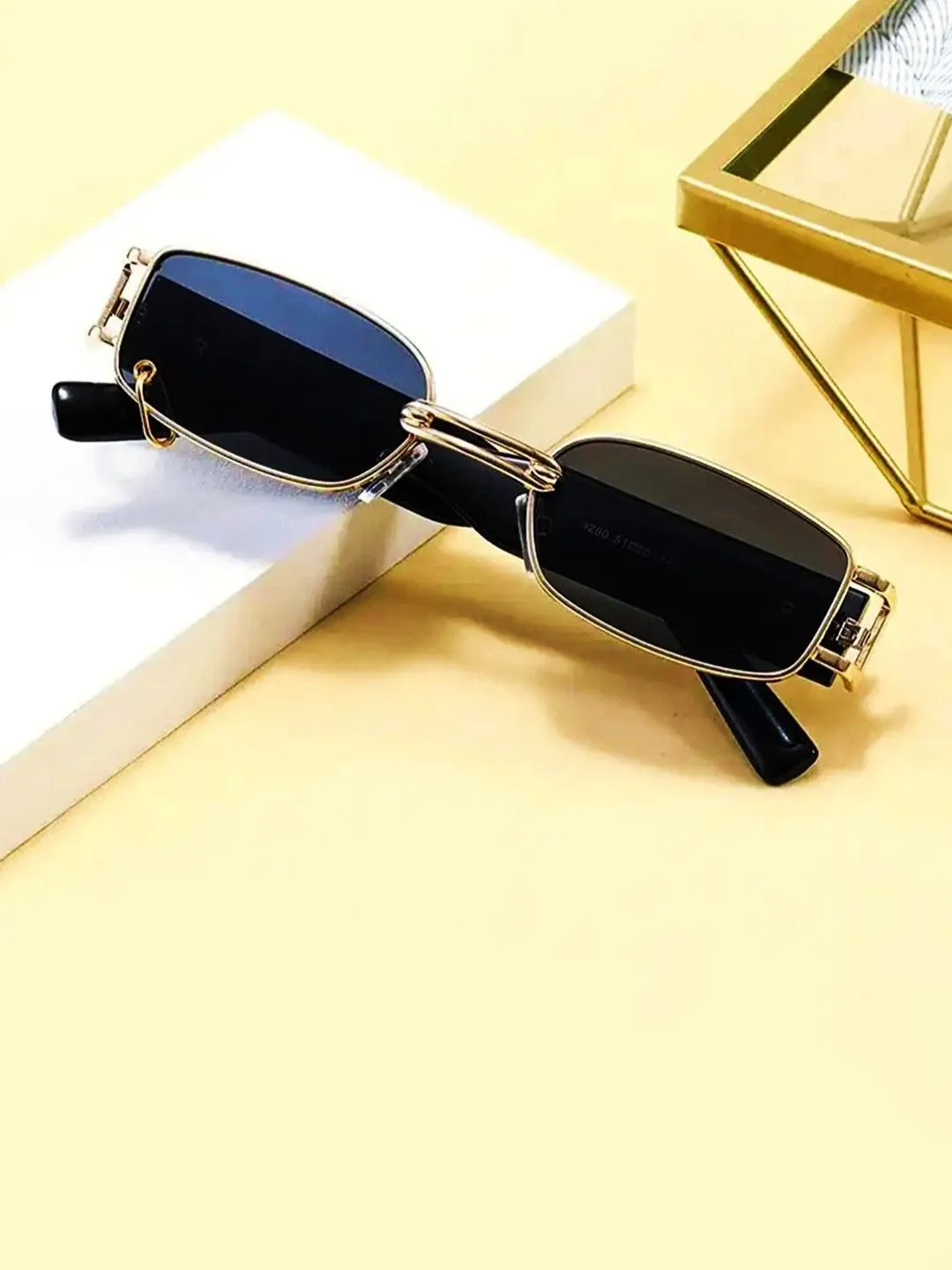Premium Retro Rectangle Sunglasses for Men & Women