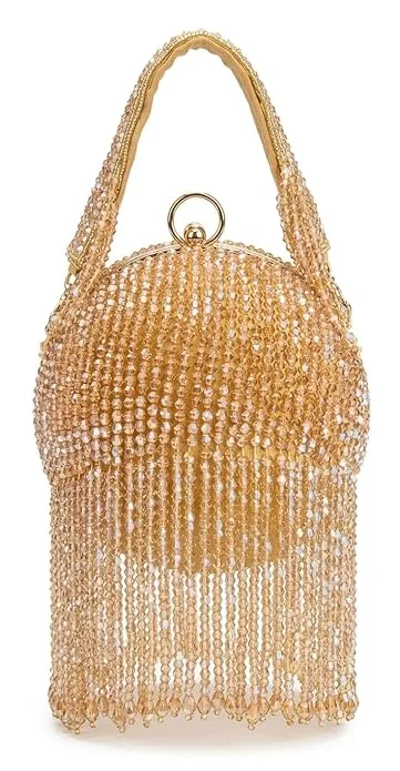 Women's Party Ball Bag with Crystal Beads