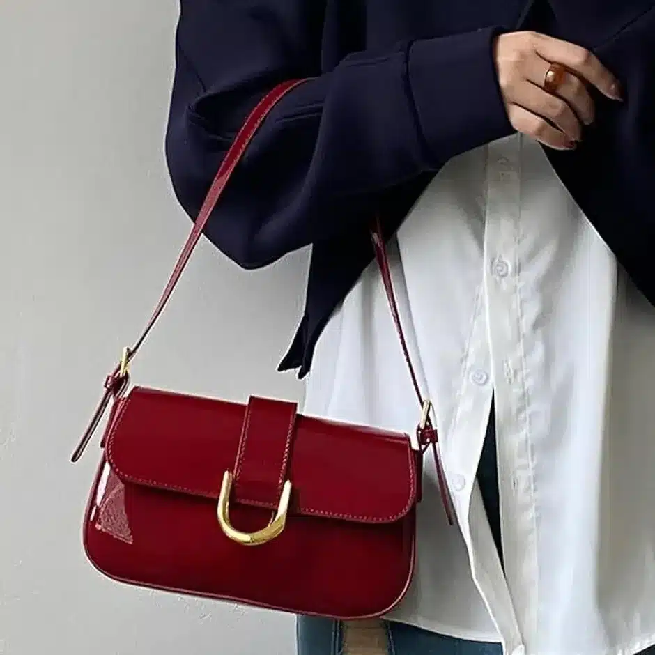 Classic Buckle Shoulder Bag