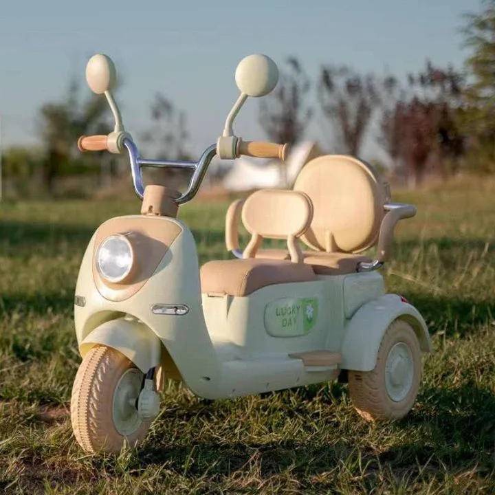 High-Performance Kids’ Rechargeable Twin Motorcycle